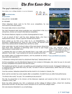 Sebastian Brock in the NEWS