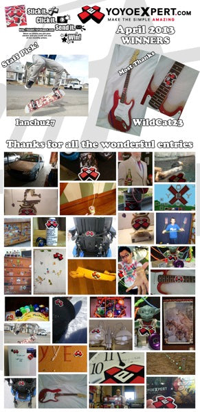 YoYoExpert "STICK IT" | Sticker Contest Winners | April 2013