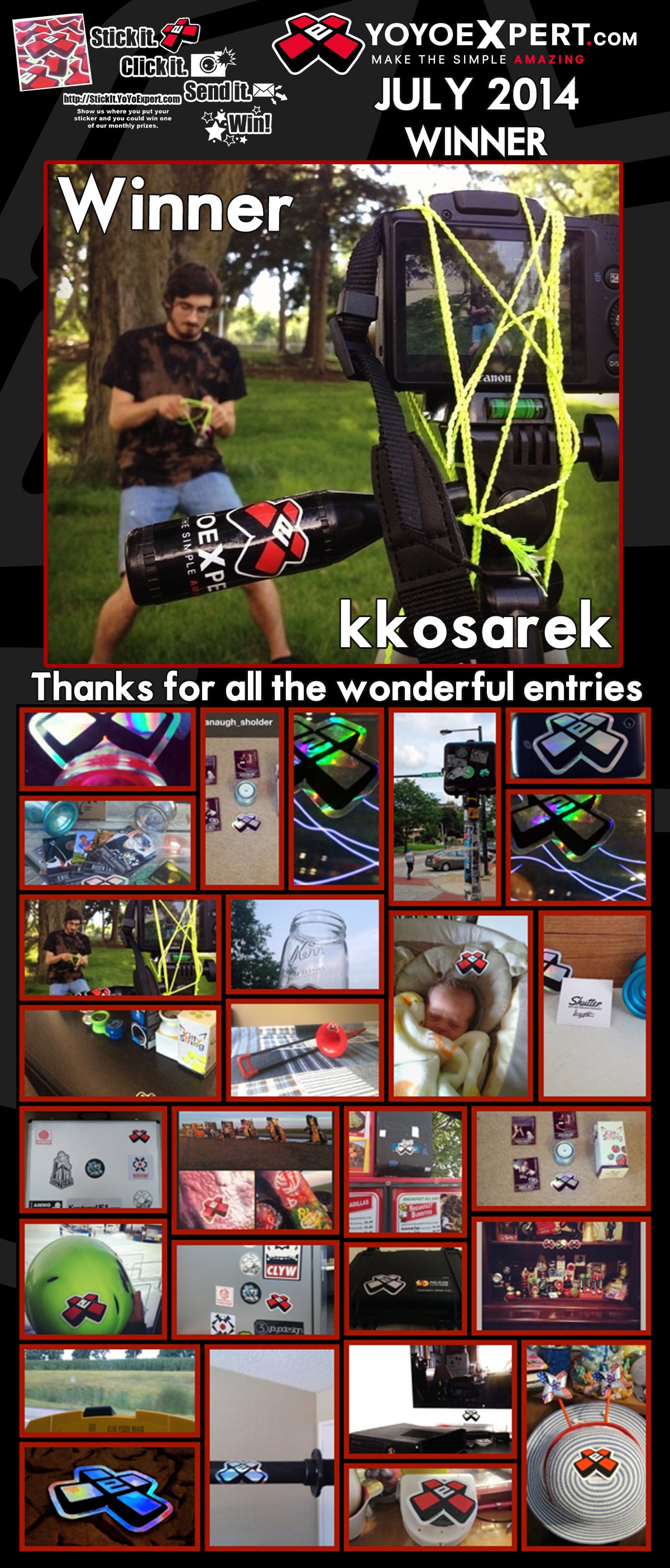 YoYoExpert "Stick It" | Sticker Contest Winner | July 2014