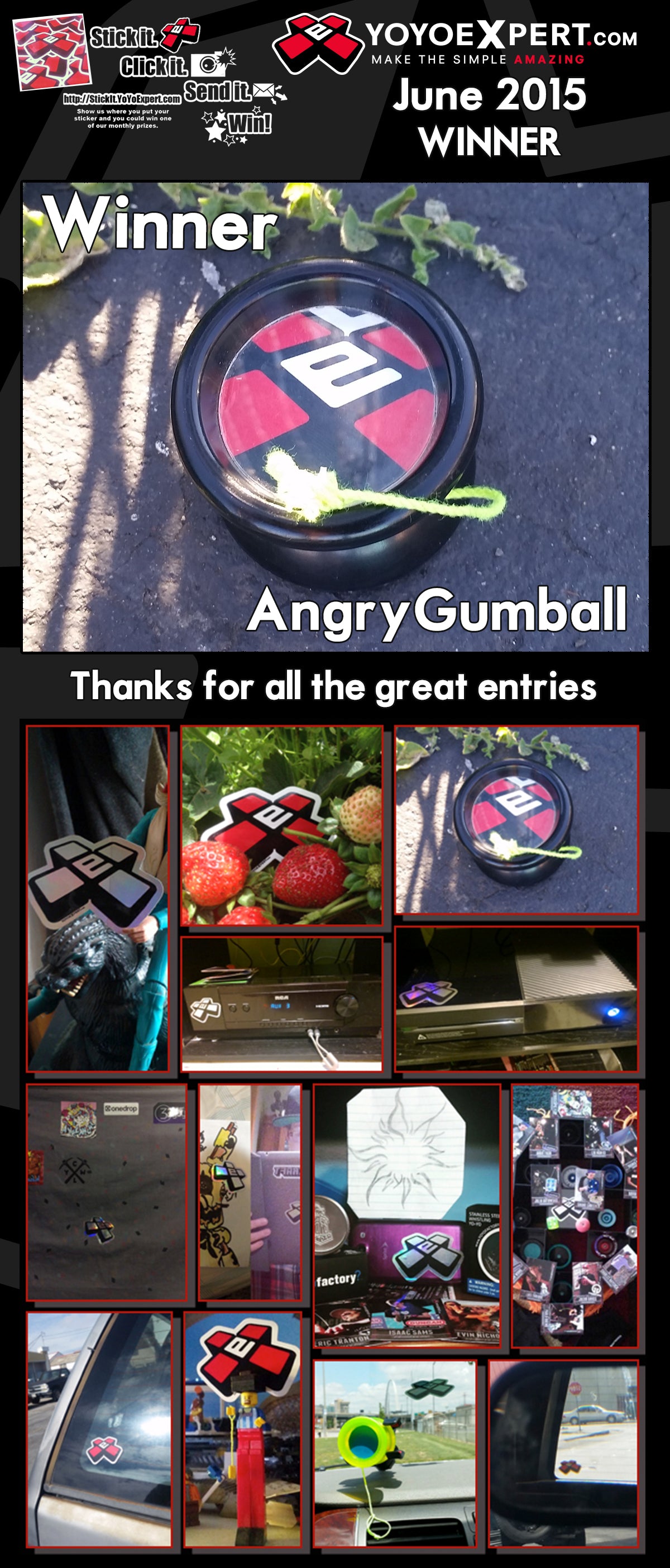 June Stick It Winner