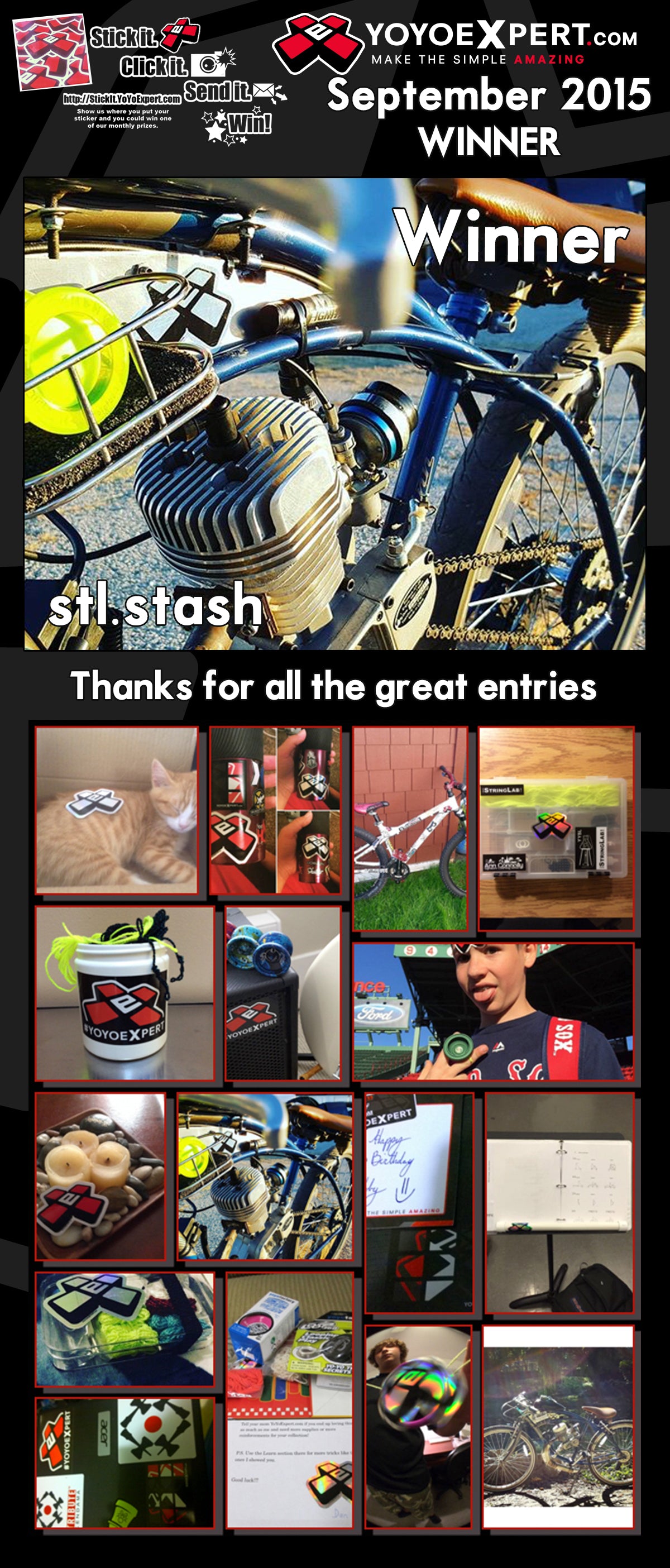 2015 September Stick It Winner