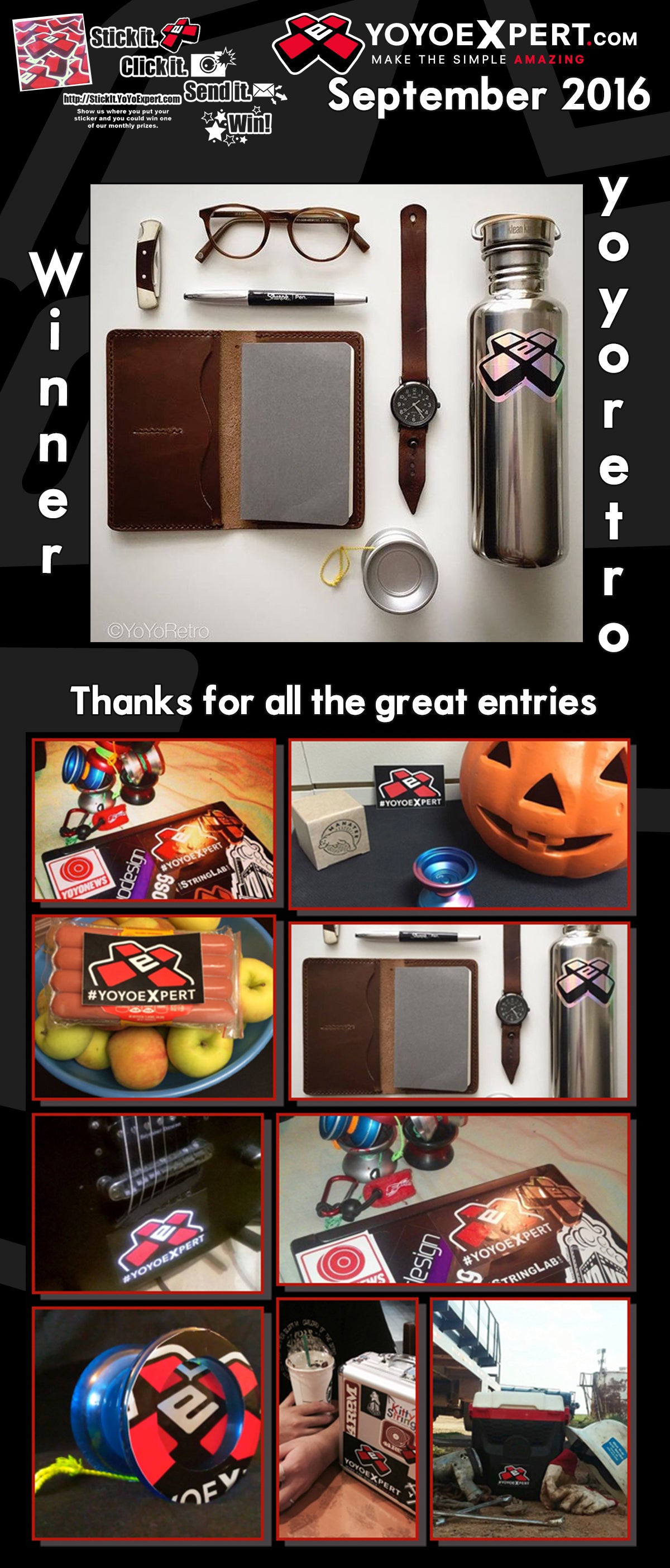 September 2016 Stick It Winner