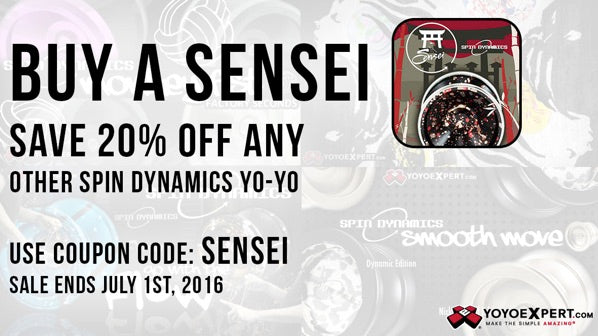 20% OFF Any Spin Dynamics Yo-Yo!