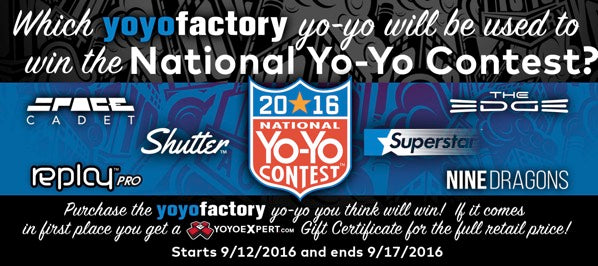 YoYoFactory National Yo-Yo Contest Promotion!