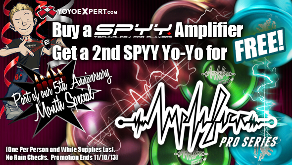 SPYY Deal - Buy Amplifier get 2nd SPYY Yo-Yo FREE