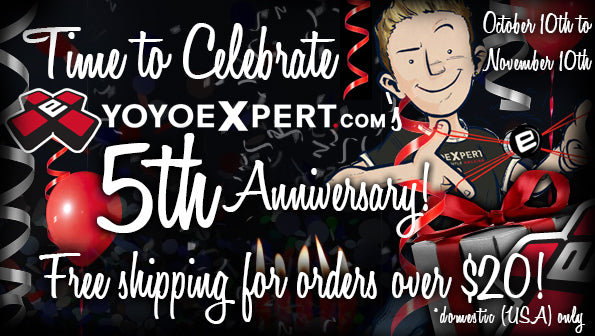 YoYoExpert's 5th Anniversary - Shipping On Us!
