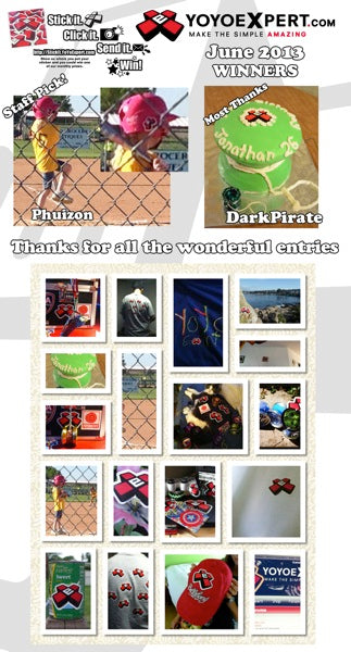 YoYoExpert "STICK IT" | Sticker Contest Winners | June 2013