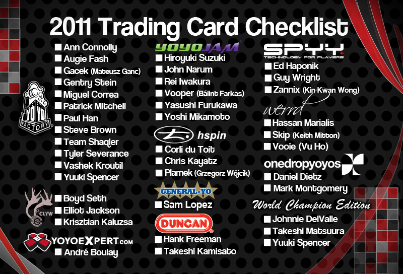 Trading Card Checklist