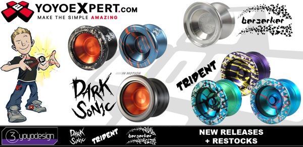 YoYoExpert Blog & Yo-Yo News – NEW Colors for Dark Sonic, Trident