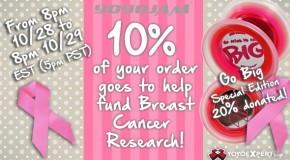 Breast Cancer Awareness – For 24 Hours 10% of Order Donated!