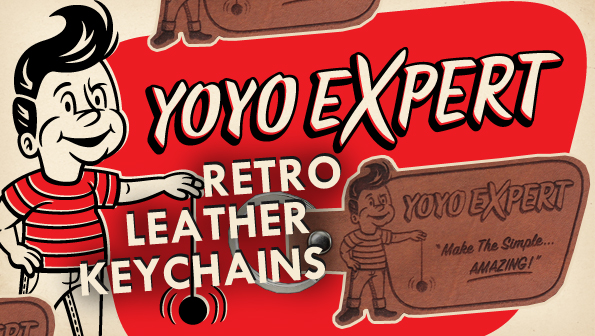 yoyoexpert retro leather keychain