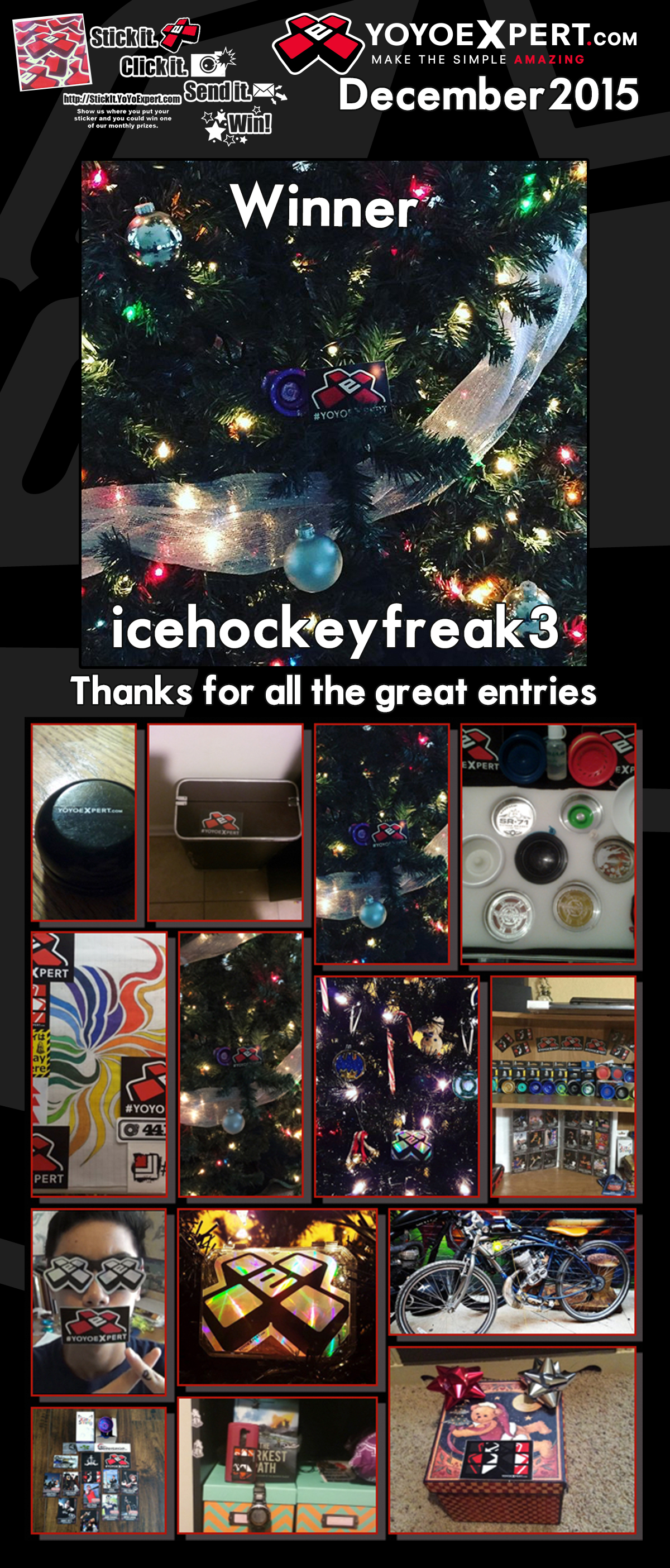 December 2015 Stick It Winner