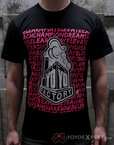 yoyofactory pink and black collection t-shirt