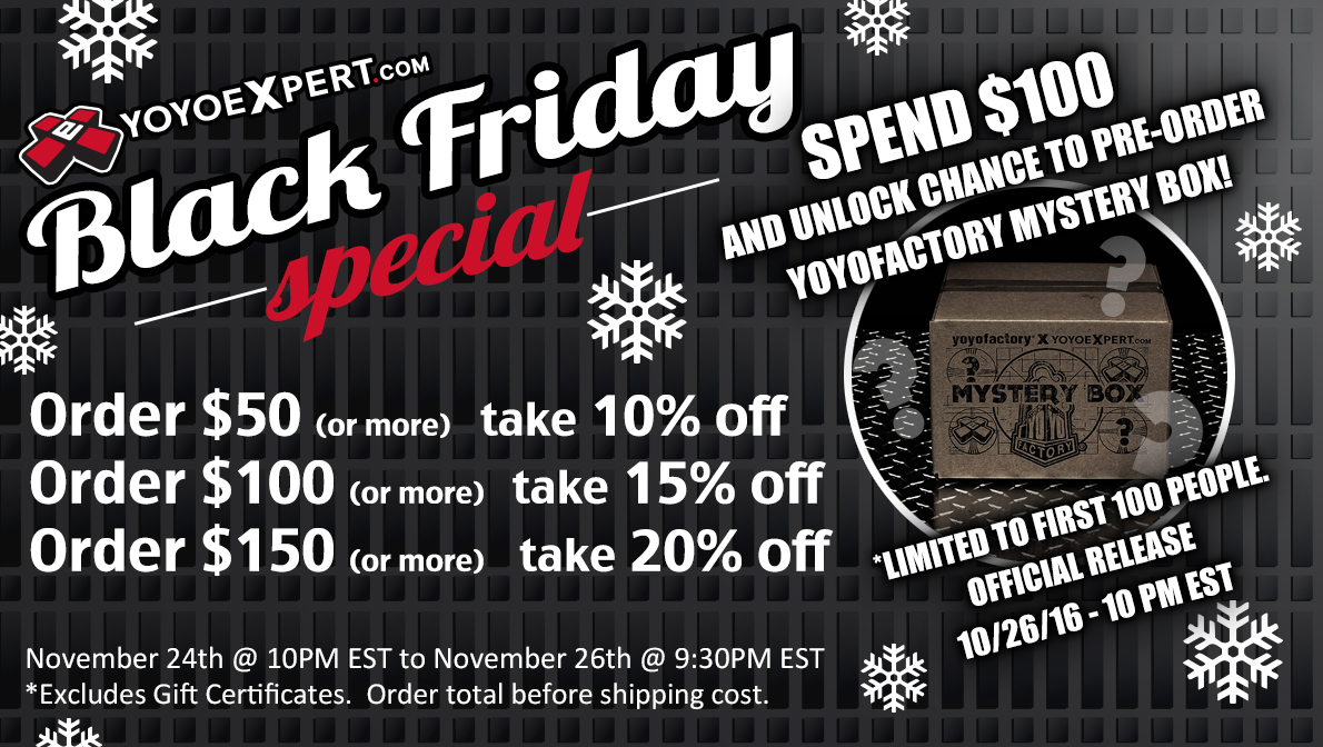 2016 Black Friday Sale YoYoExpert