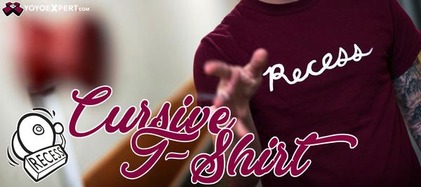 recess cursive yoyo t-shirt