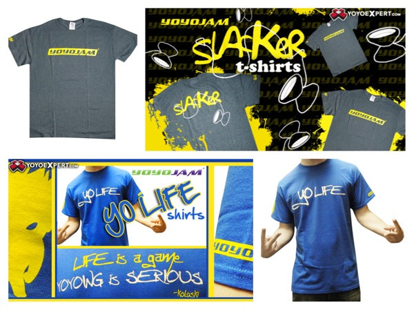 New YYJ T-Shirts || Yo-Life and SLACKER || @YoYoJam