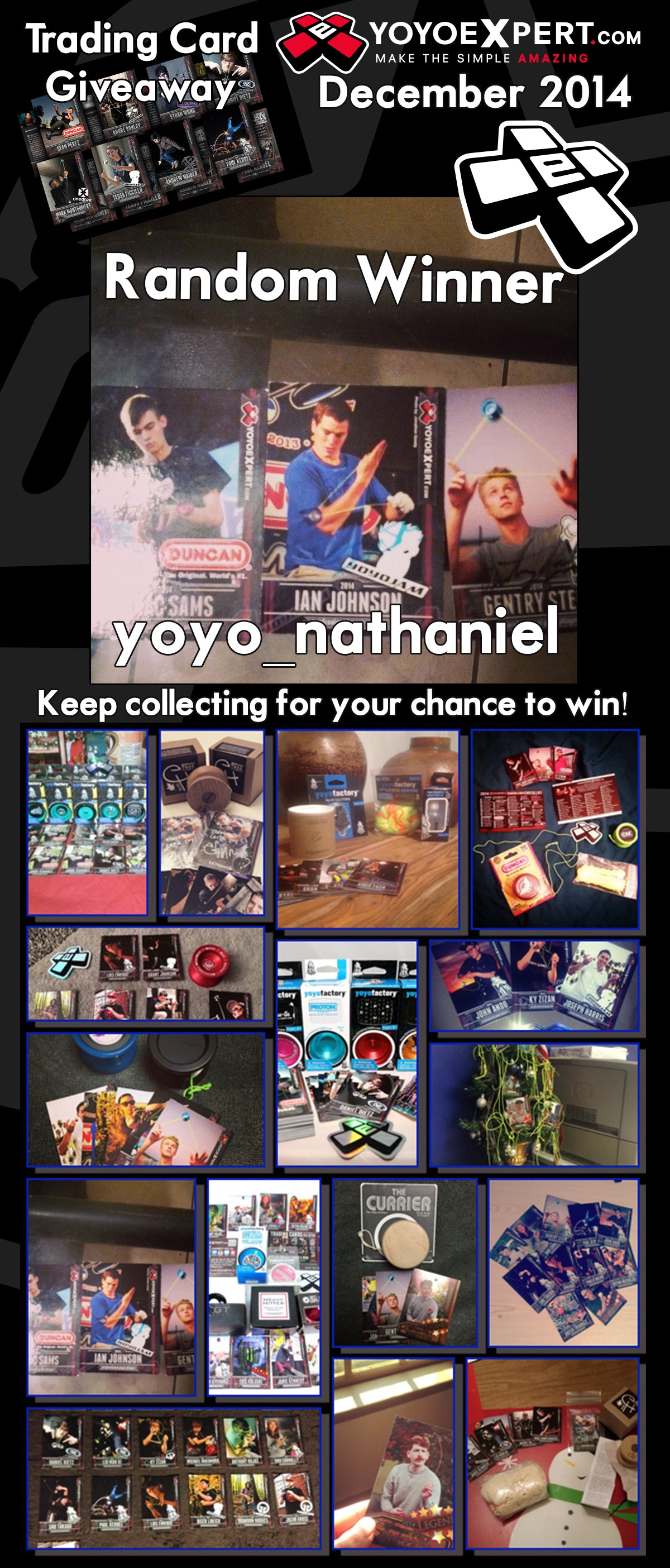 December 2014 Trading Card Winner