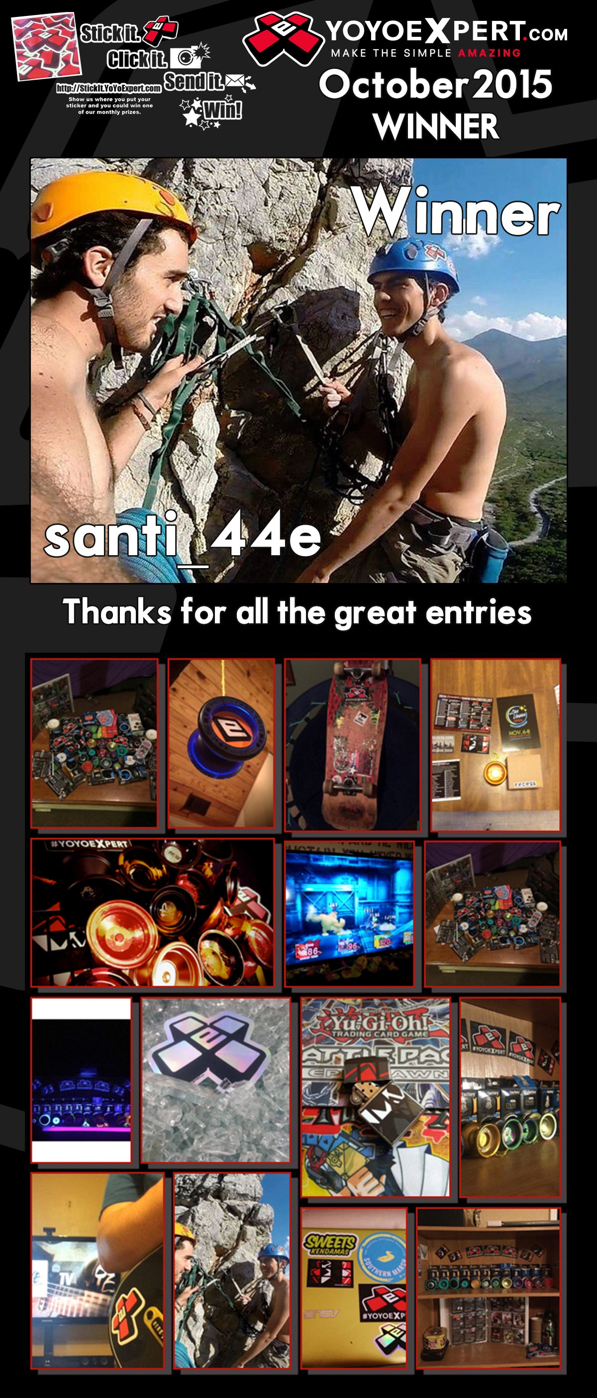 October Stick It Winner