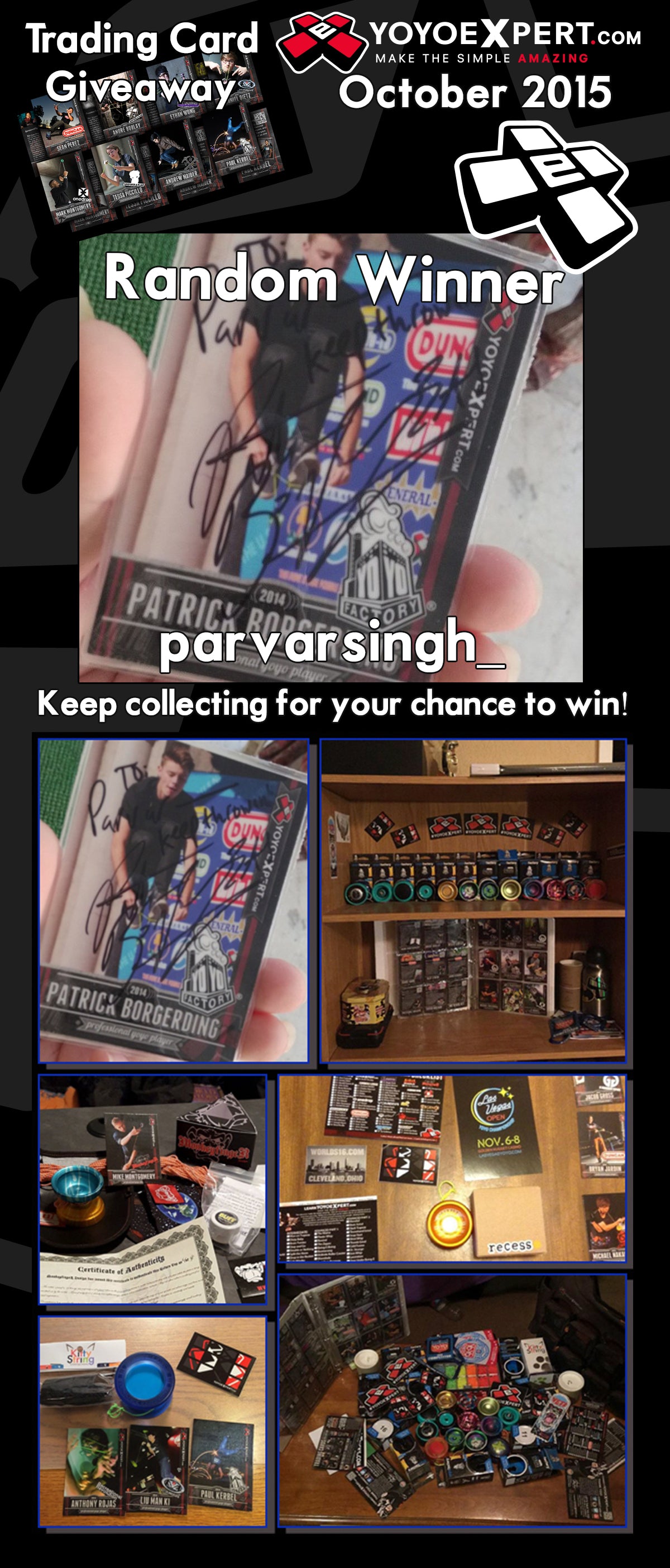 October 2015 Trading Card Giveaway