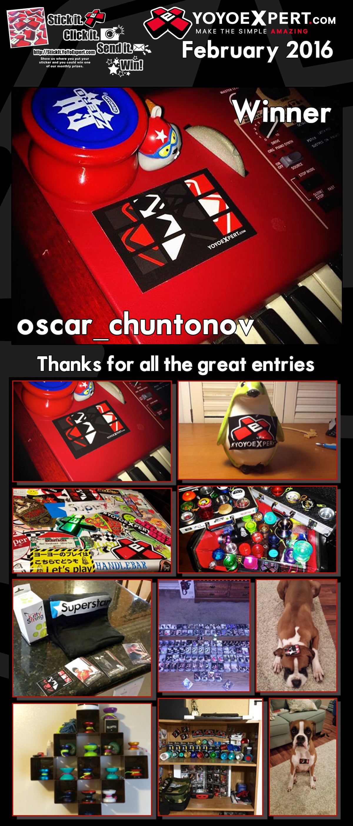 February Stick It Winner