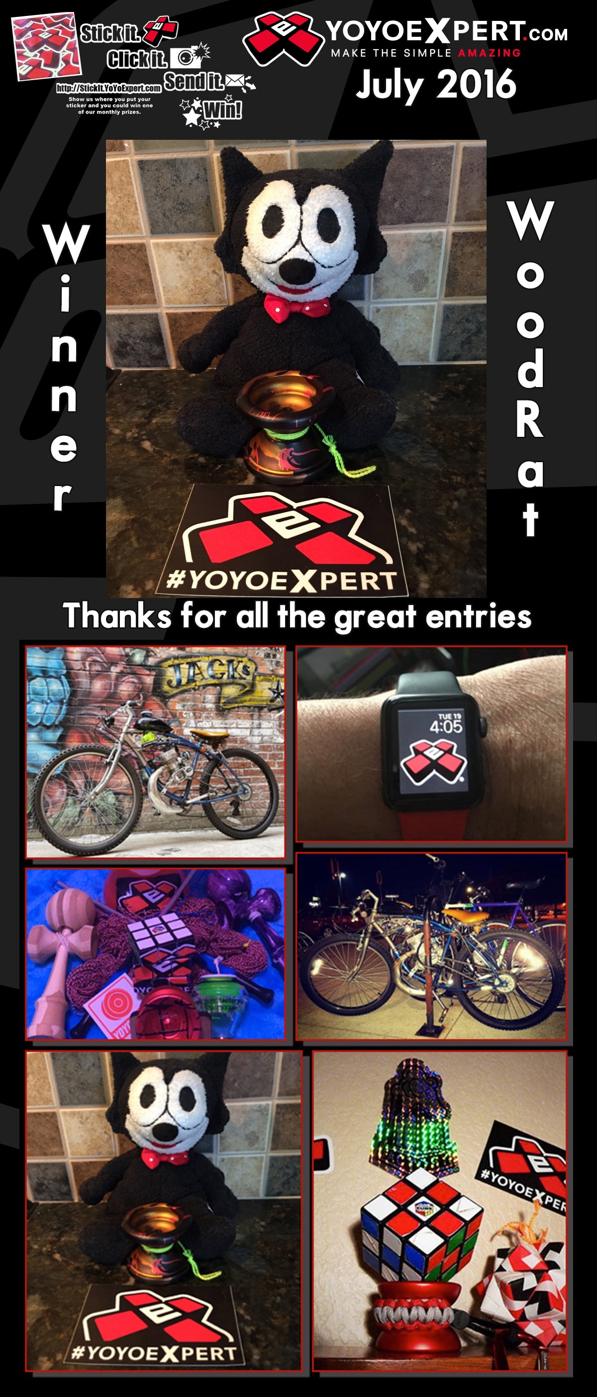 July 2016 Stick It Winner