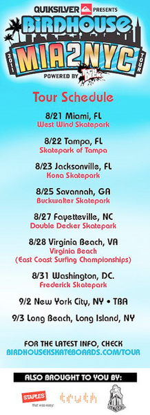 YoYoFactory East Coast Birdhouse Skating Tour!