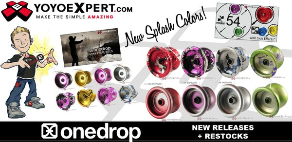 One Drop Yo-Yos || Code 2 & 54 SPLASH Restock || @OneDropDesign