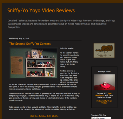 Check out the Sniffy-Yo Contests!