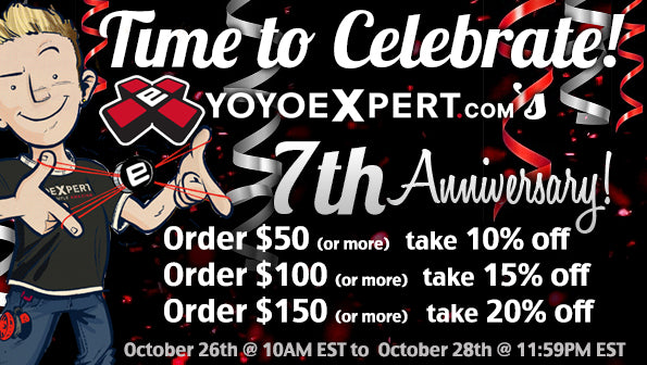 YoYoExpert Celebrates 7th Year Anniversary!