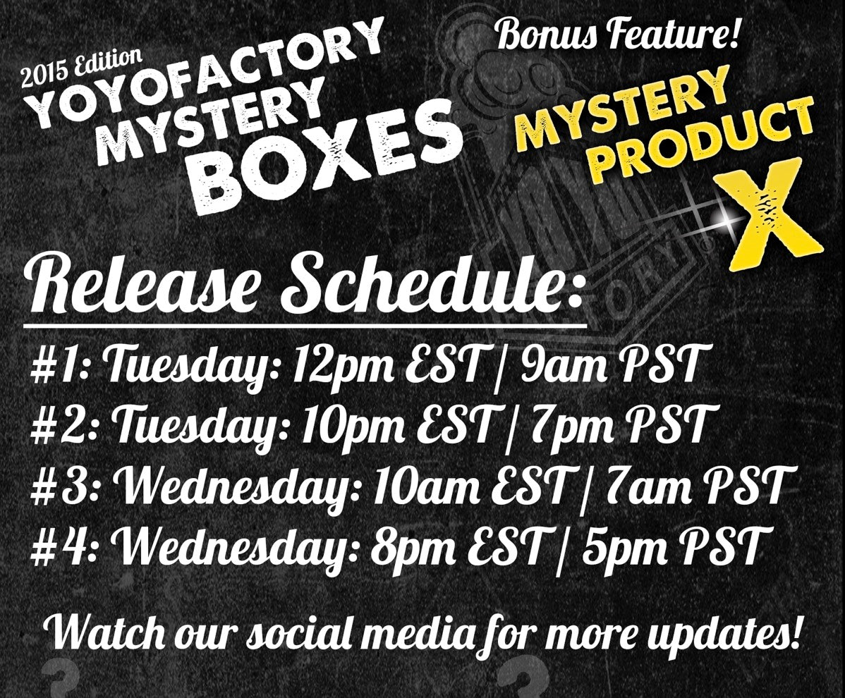 2015 Mystery Box - Release Times!