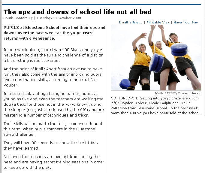 Yo-Yos in New Zealand