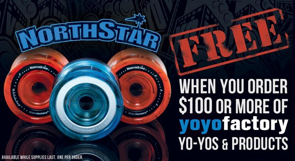Free YoYoFactory Northstar with $100 YYF Purchase!