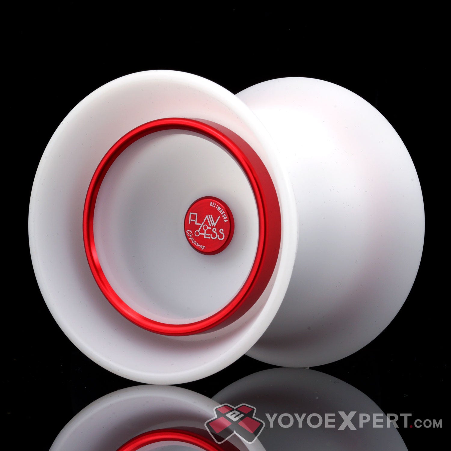 フローレス ホワイト/レッドリム C3yoyodesign Flawless yoyo by C3yoyodesign