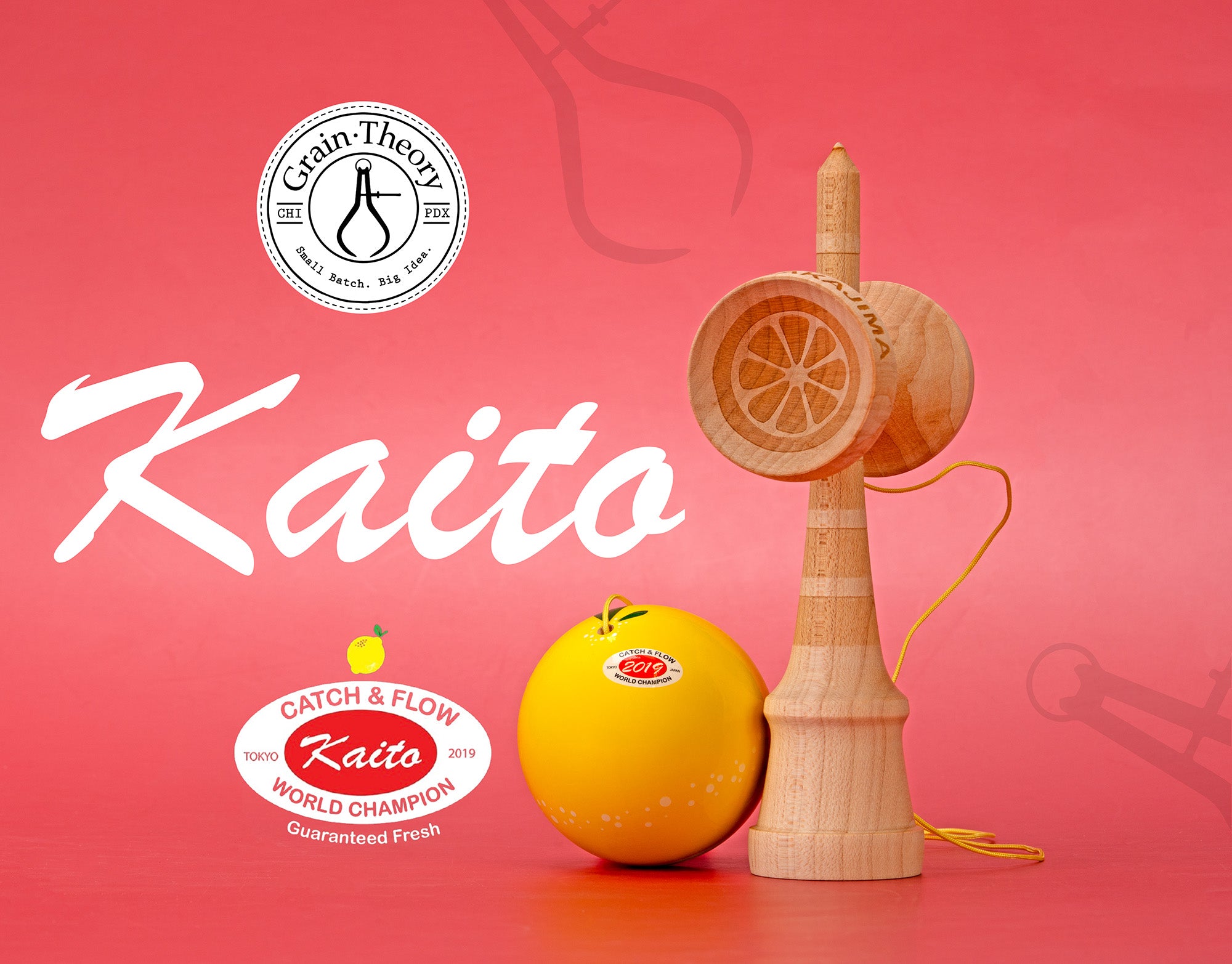 GRAINTHEORY Kaito Nakajima mod けん玉 SPINGEAR - Grain Theory Kaito Champ Mod Kendama