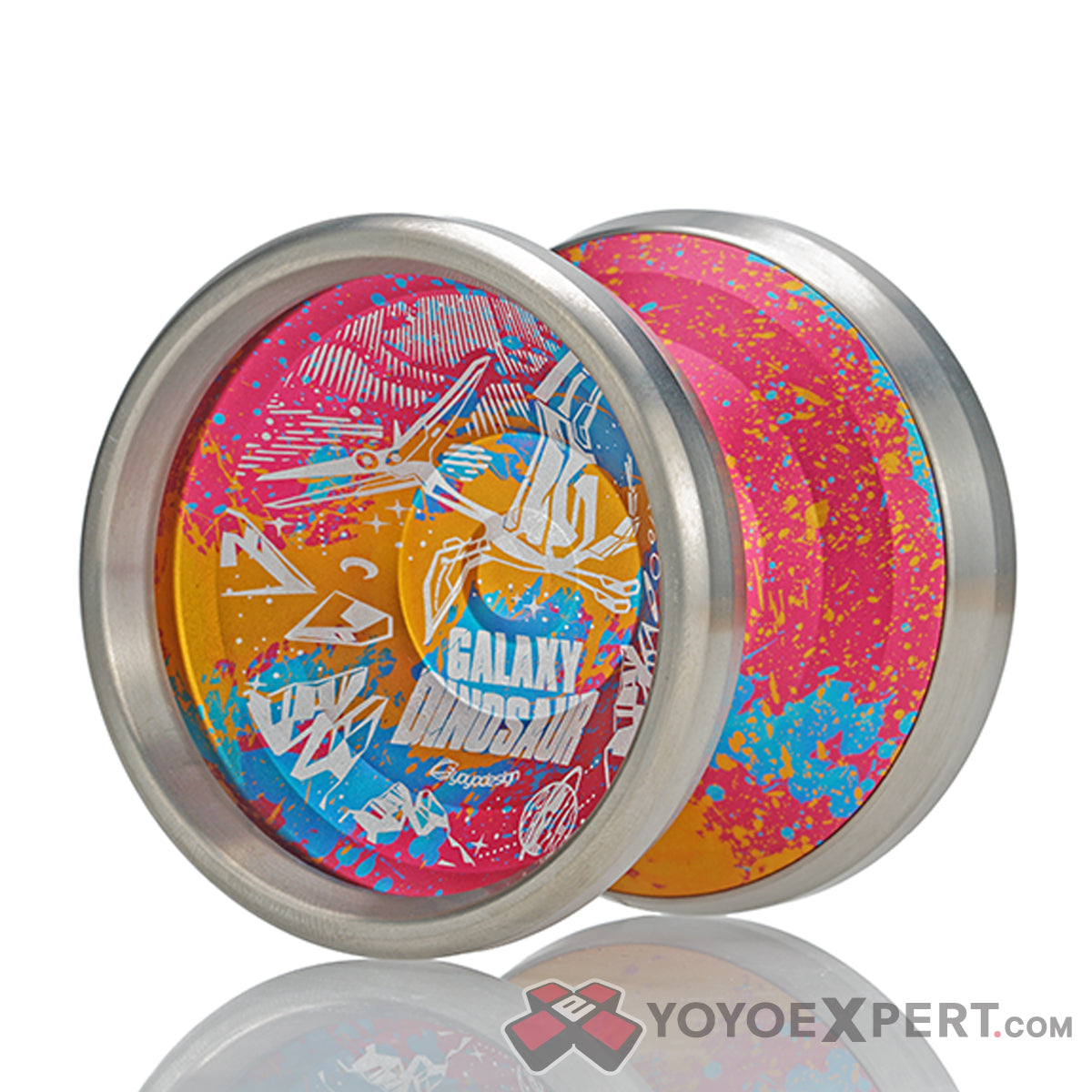 C3yoyodesign ギャラクシーダイナソー　 GalaxyDinosaur C3yoyodesign Galaxy Dinosaur Yo-Yo - Titanium Ring Bi-Metal YoYo