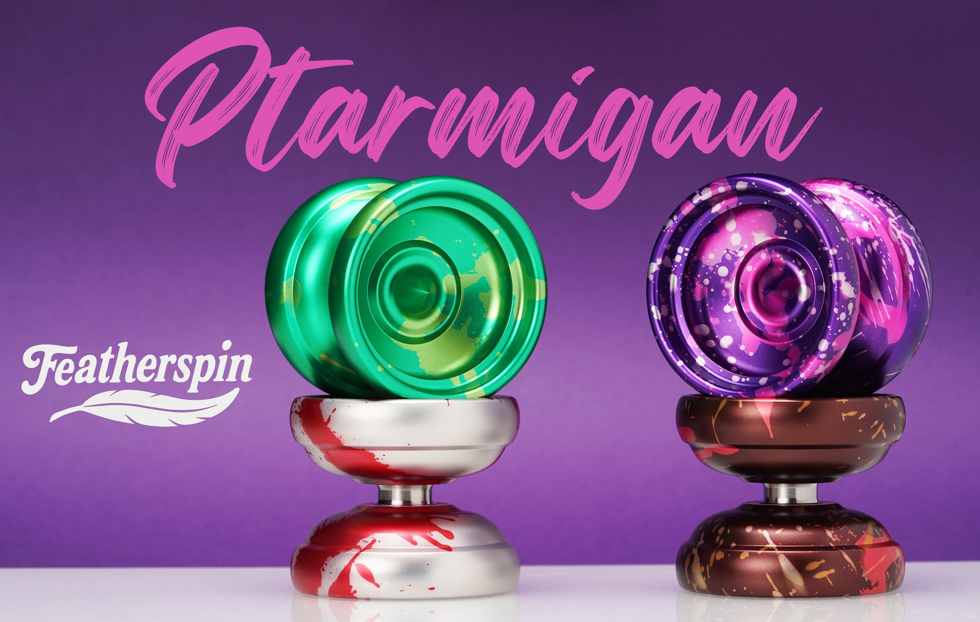 Ptarmigan (Size C Bearing) yoyo by Featherspin Throws